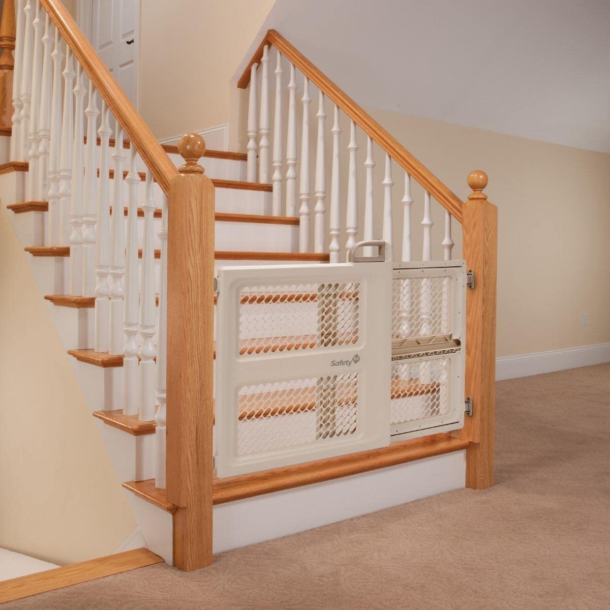 Baby Gates for Doorways, Pressure Mount Lift, Lock and Swing, Dog Gates, Hardware Gate for Stairs, Fits 28"-42" Wide