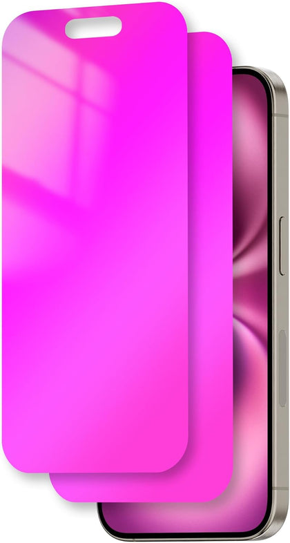 for iPhone 16 Plus Privacy Screen Protector 6.7 inch Gradient Colorful 16Plus Tempered Glass 28° Anti-Spy Private