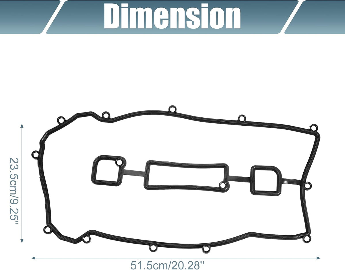 uxcell LF1410230 Engine Valve Cover Gaskets for Mazda 6 02-07 Black Rubber