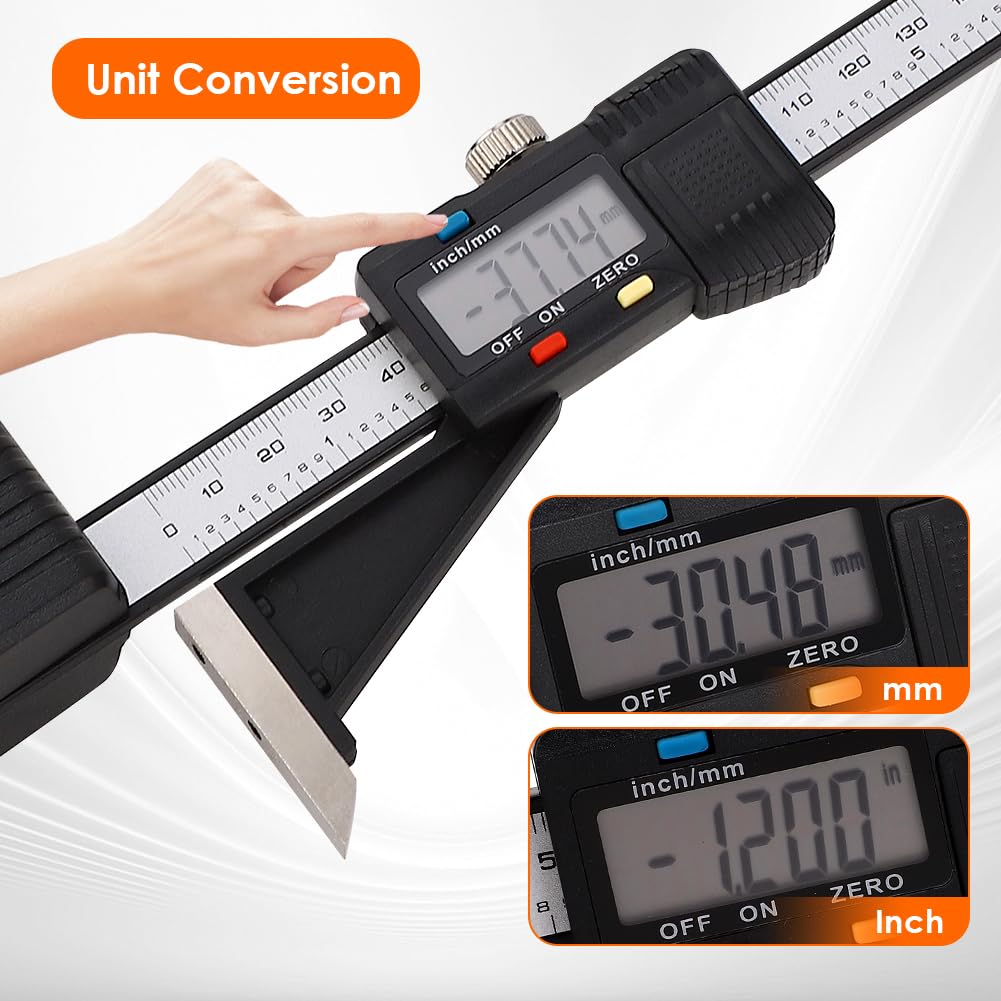 Ejoyous Height Gauge 0-150mm Digital Height Caliper Depth Measuring Tool