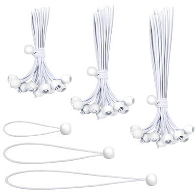 30PCS of 3 Sizes Ball Bungee Cords, 6, 9, 11 Inch Tarp Canopy Bungee Balls, Heavy Duty Tie Down Cord for Shelter