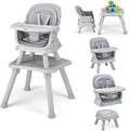 8 in 1 Baby High Chair, Convertible Highchair for Babies and Toddlers, Infant Dining Booster Seat, Building Block