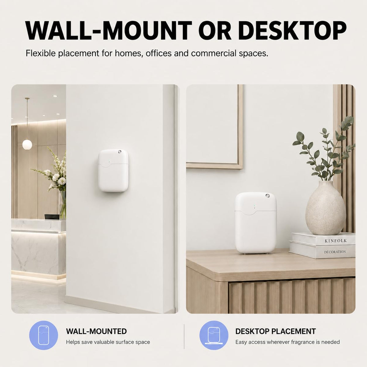 Waterless Essential Oil Diffuser for Home, Hotel, Large Room & Whole House