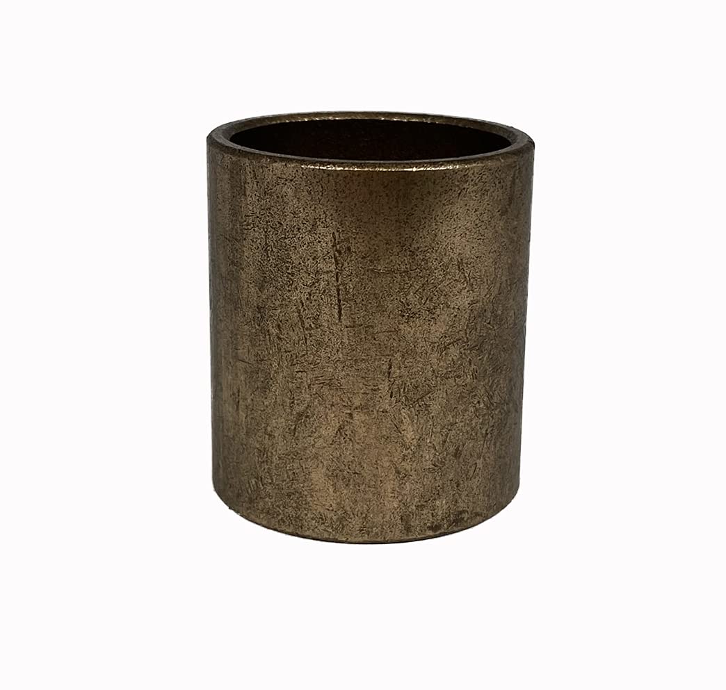 Manitou Bronze Self-Lubricating Straight Bushing - Oil-Filled Plain Bearing - 1-Inch ID 1-1/8-Inch OD 1-1/2-Inch Length, Maintenance-Free Industrial Bronze Sleeve Bearing for Industrial Applications