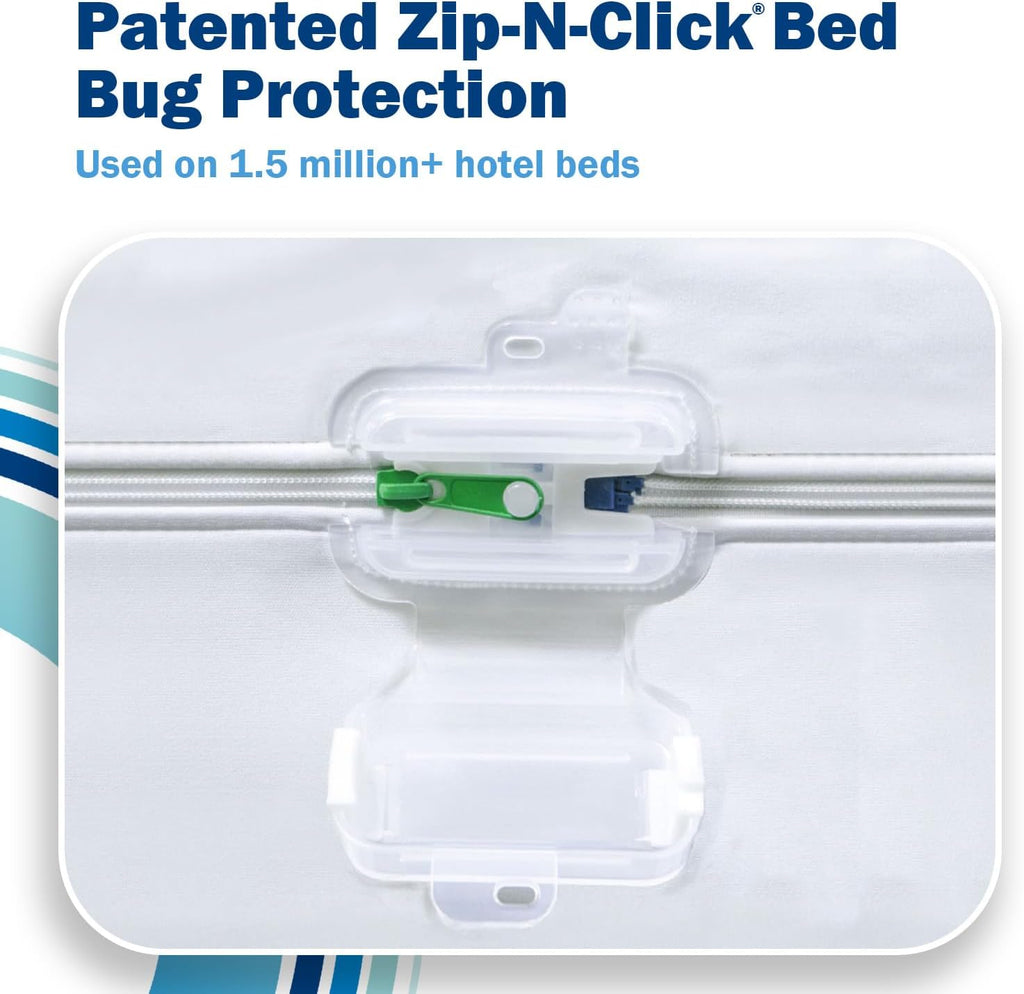 CleanRest PRO Presto! Zip-Off Top Mattress Encasement for EZ Washing, Queen Size, Waterproof Mattress Protector - Bed