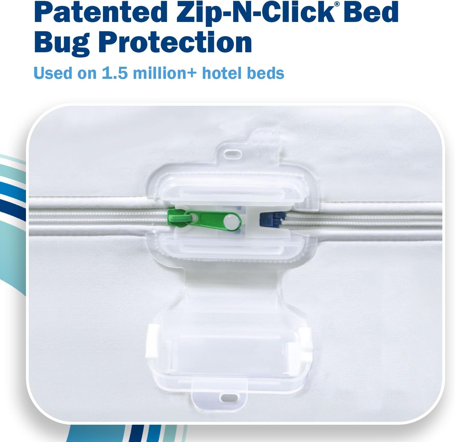 CleanRest PRO Presto! Zip-Off Top Mattress Encasement for EZ Washing, Queen Size, Waterproof Mattress Protector - Bed