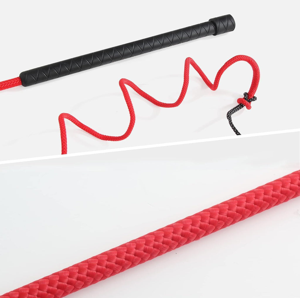 Horse Lunge Whip Training Stick and Whip 5.9 Feet Long Whip+6.3 Feet Drop for Dogs Horses(Can Detachable into Two