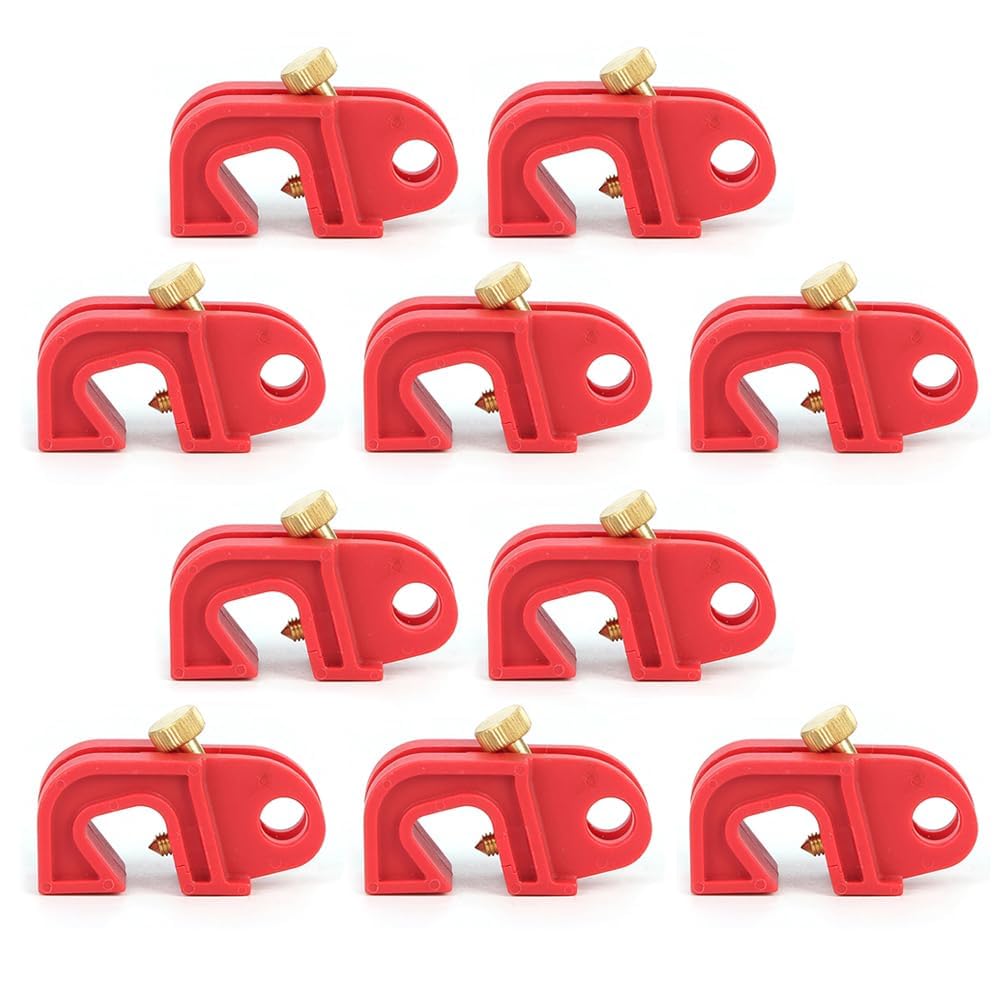 HiLKCO 10 PCS Electrical Circuit Breaker Lockout Device, Breakers Locks