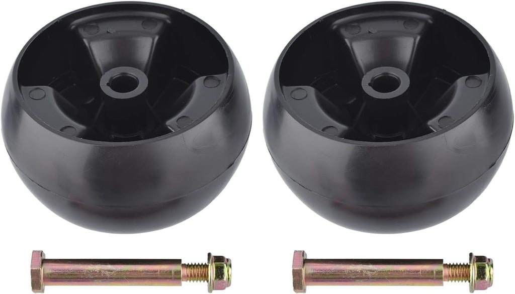 2 Pack Deck Wheel 734-04155 with Bolts Nuts Replaces 938-3056 Plus Locknuts for MTD Cub Cadet Troy Bilt 112-0677