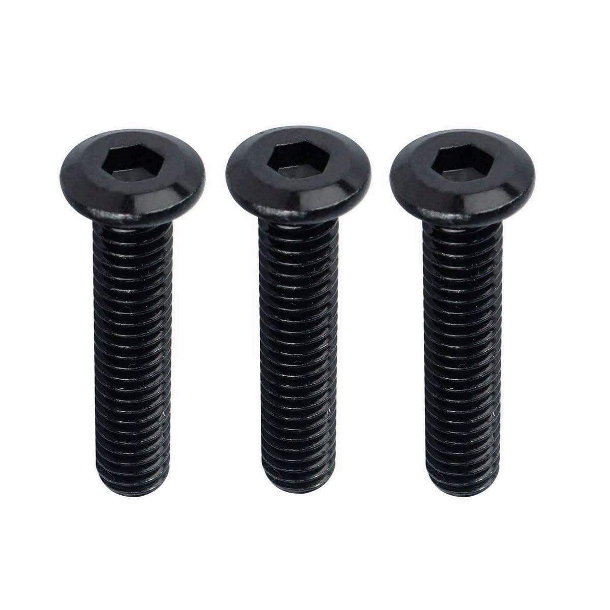 Black 1/4-20 x 1 Flat Head Socket Head Screw Furniture Bolts Countersunk Connector Screws, Stainless Steel 18-8 (304), Fully Threaded, 20 PCS