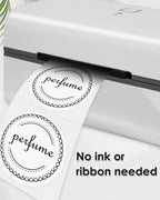 3 Inch White Circle Thermal Labels, Durable Round Thermal Label