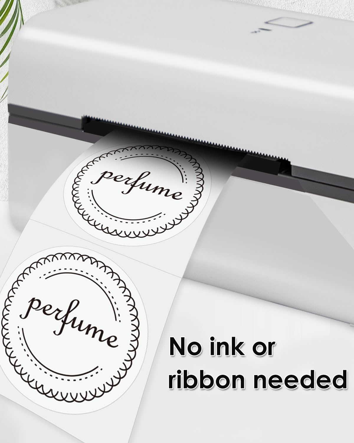 3 Inch White Circle Thermal Labels, Durable Round Thermal Label