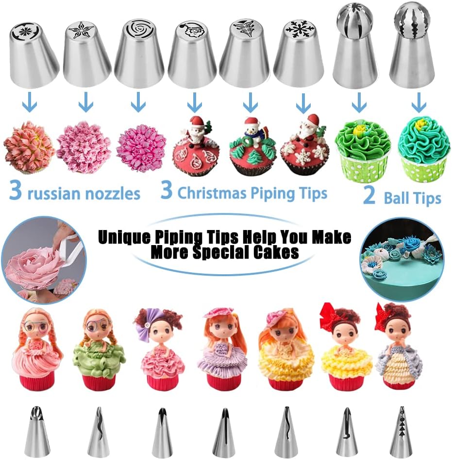 Cake Decorating Kit 739 with Cake Stand Springform Pan Baking Supplies
