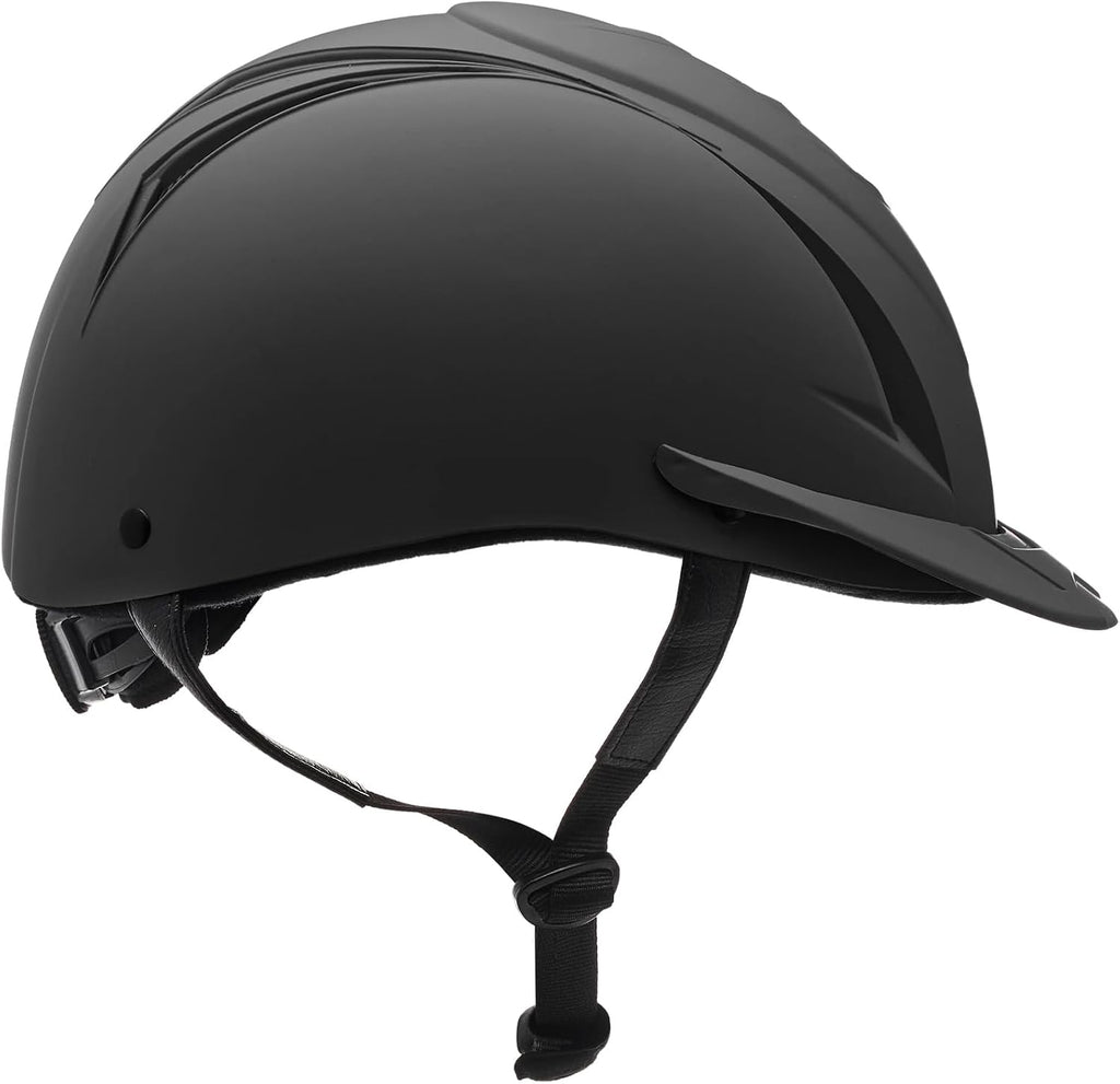 Adult Deluxe Schooler Riding Helmet - Lightweight Breathable Adjustable Equestrian Safety Helmet w/Removable Liner