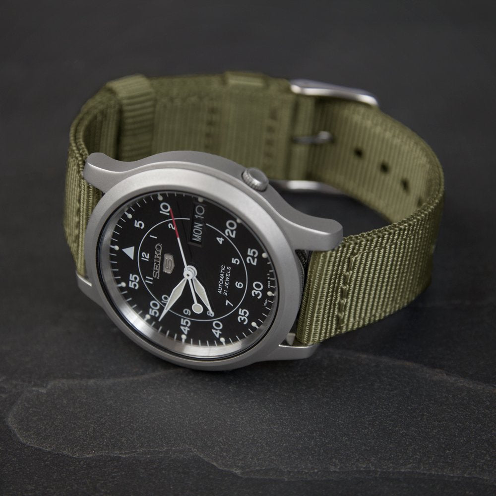 Premium Nylon Quick Release Watch Bands (Olive, 22mm)