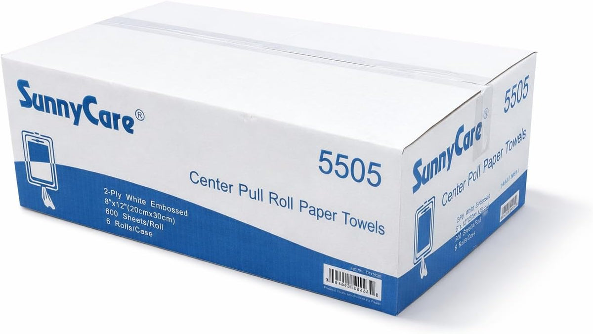 #5505 Center Pull Paper Towels 2-Ply 600sheets/roll ; 6 Rolls