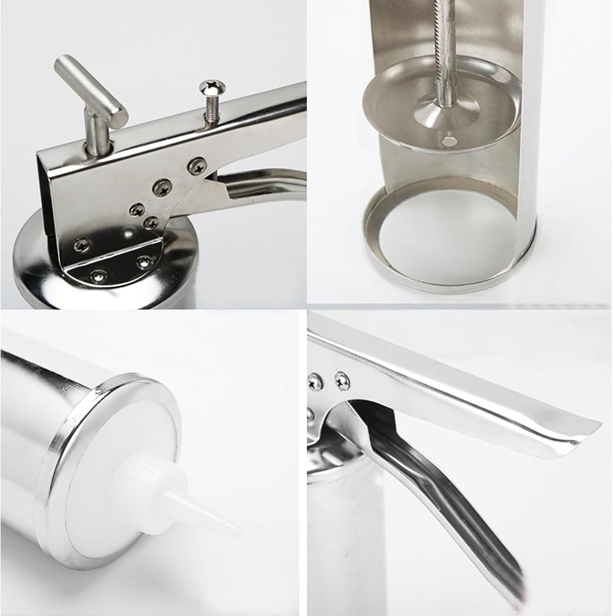 Burger Sauce Dispenser, Quantitative Sauce Gun with Squeeze Bottles, 650ml Salad Dressing Dispenser for Precise