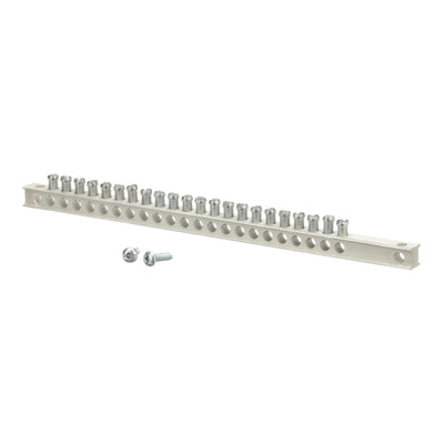 Equipment Grounding Bar Kit • 24-Hole • Fault Protection • UL Listed