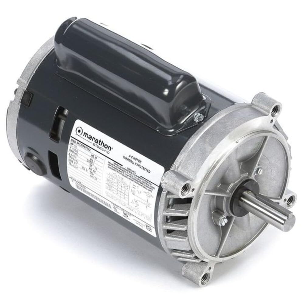 Leeson Jet Pump Motor, Capacitor-Start, 1/3hp 5KC37FN71X - 1 Each