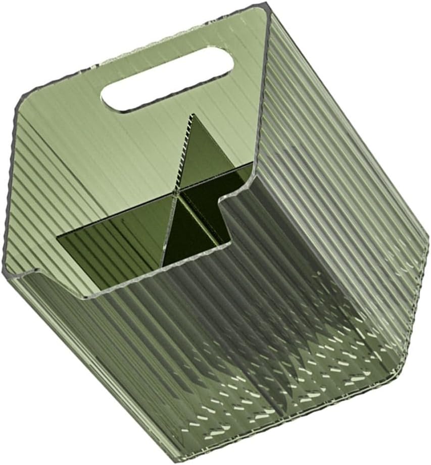 Wall Mounted Makeup Organizer Box for Bathroom, Dark Green