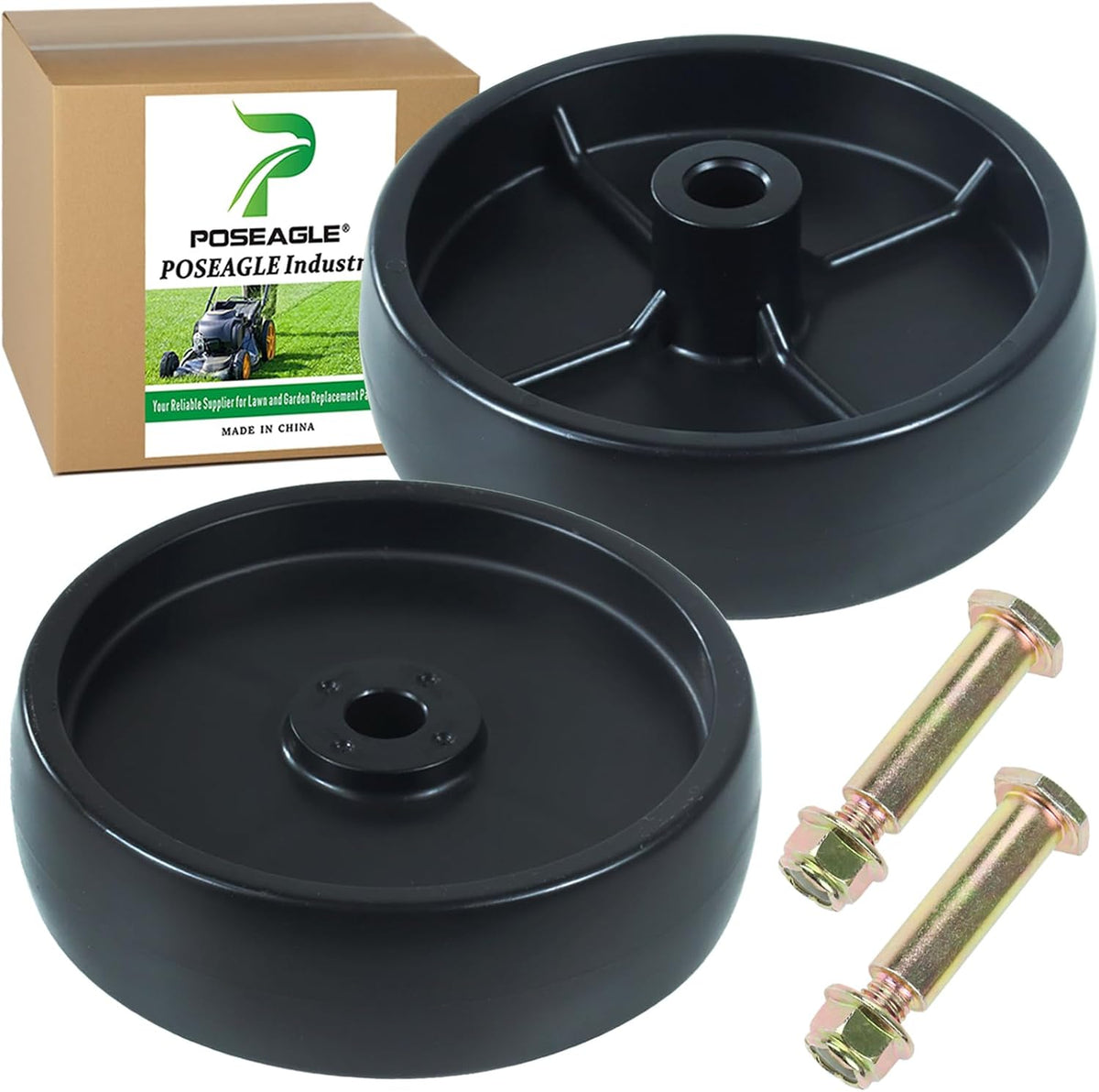 2 Pack 734-0973 Deck Wheel for Cub Cadet LT1050 XT1-LT46 Lawn Deck