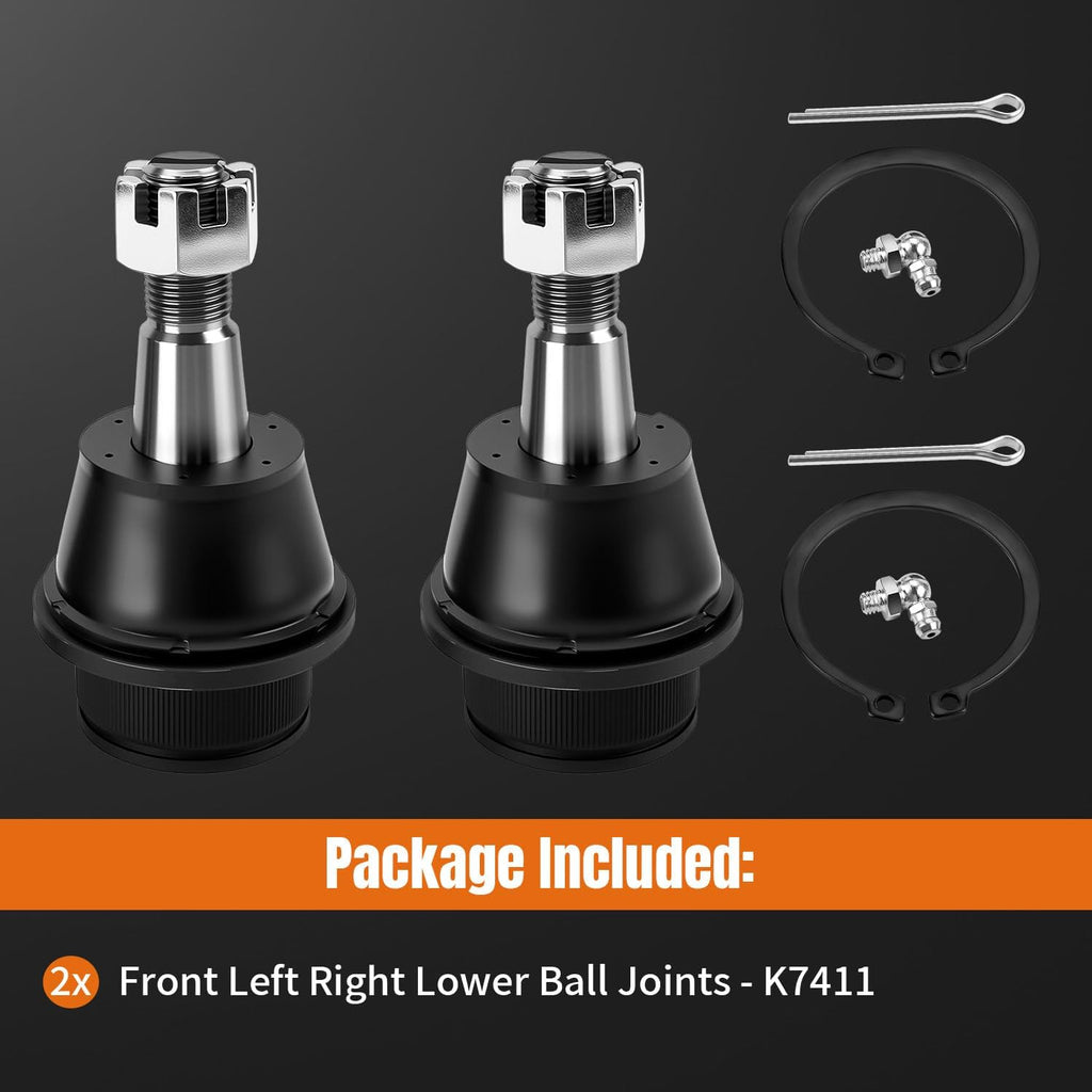 Front Lower Ball Joints Fit for 2002-2010 Dodge Ram 1500 5 Lugs