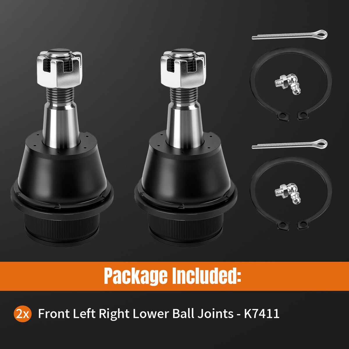 Front Lower Ball Joints Fit for 2002-2010 Dodge Ram 1500 5 Lugs