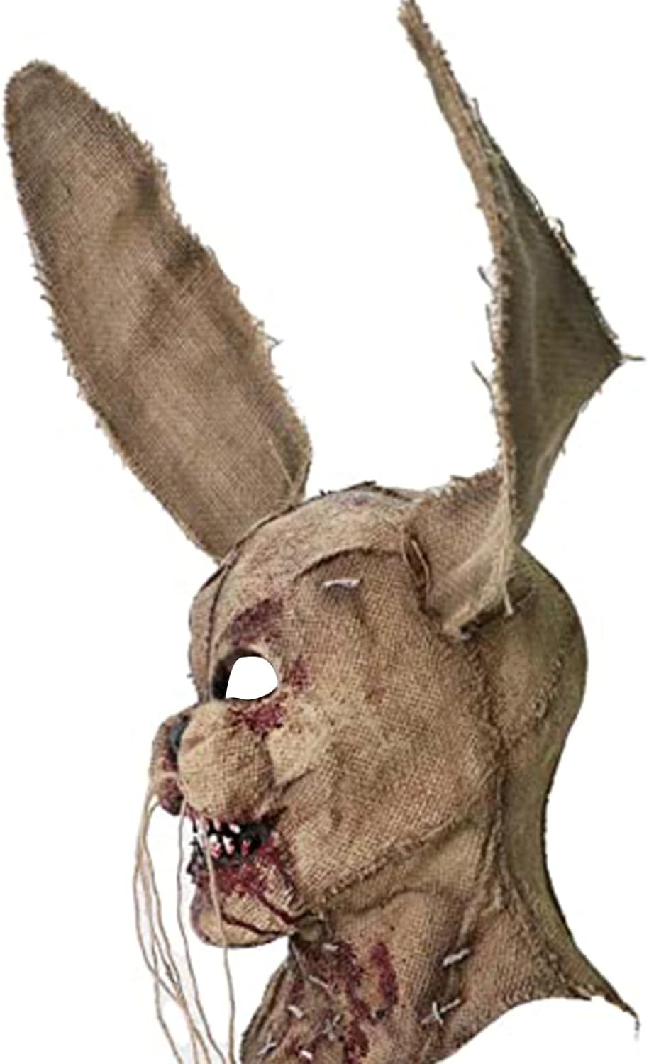 Scary Bunny Mask Adult Halloween Horror Burlap Bloody Rabbit Masks | Burlap bunny mask, latex and linen, long ears