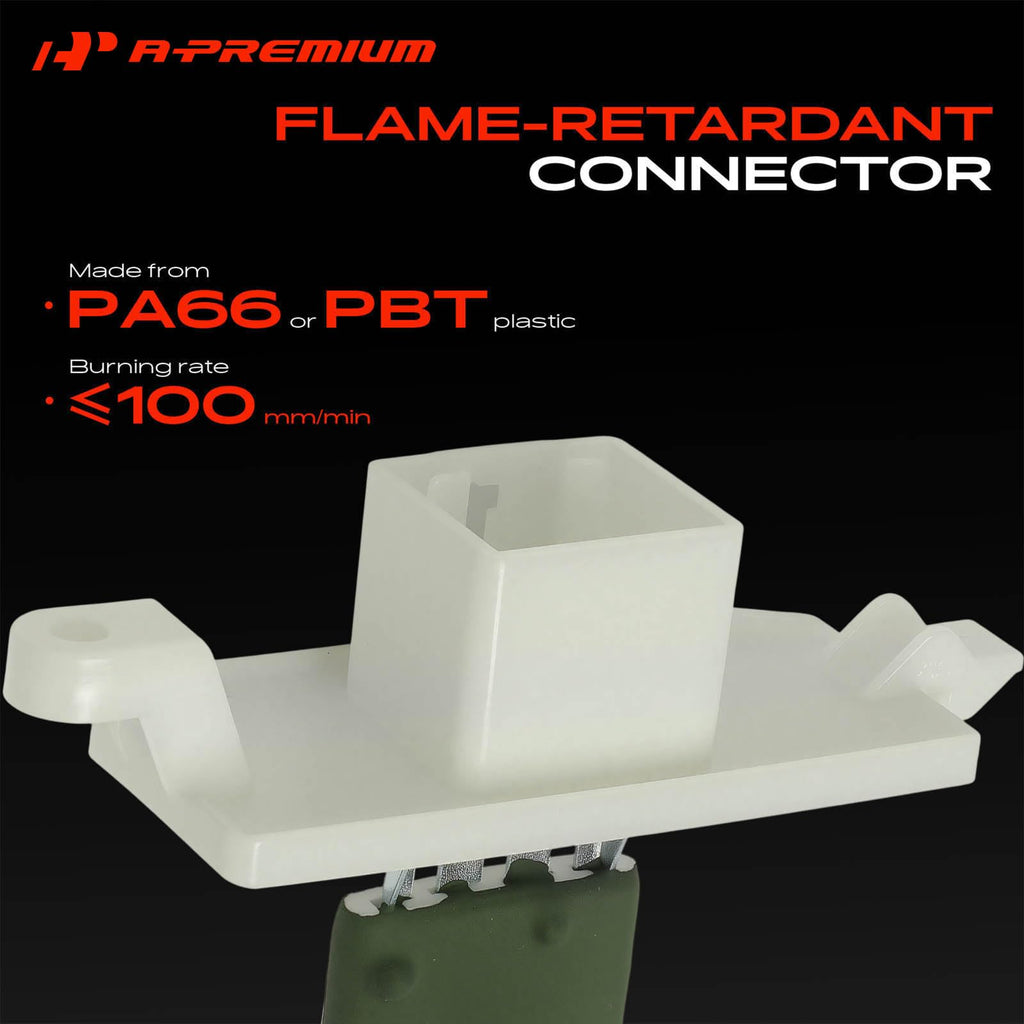 A-Premium Front HVAC Blower Motor Resistor with 4 Pins Connector
