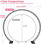 Extra Large Wedding Arch for Ceremony 8.5Ft Wide 7.4Ft High,Black