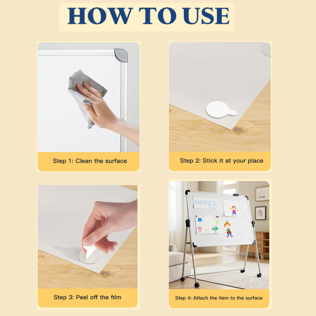 Multi-Shape 96pcs Clear Double Sided Nano Tape,Museum Adhesive Putty,Sticky Tack,Strong Self Adhesive Sticky Dots