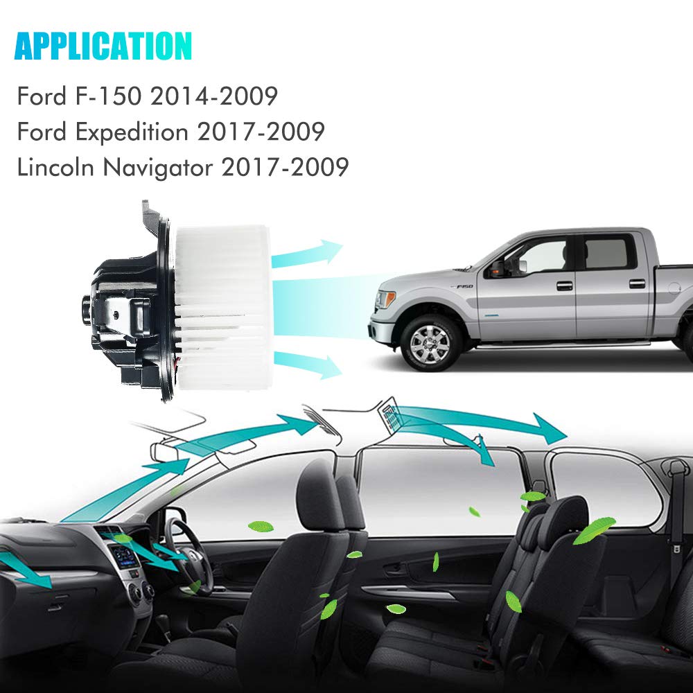 Ultra-Power 700237 Blower Motor for Ford F-150, Lincoln 2009-2017 - Replaces AL1Z19805A, 75873