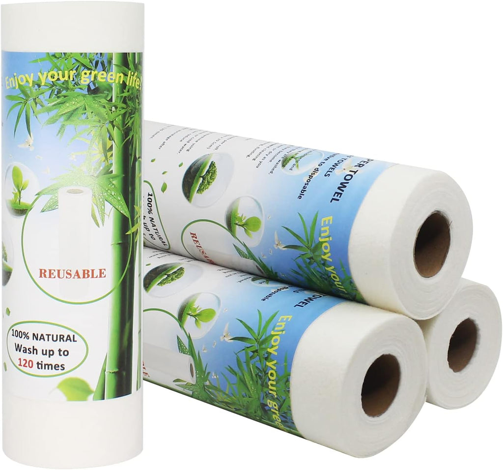Bamboo Paper Towels Replacement 4 Rolls 80 Sheets