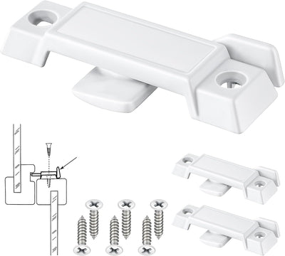 3 Pack Window Sash Locks Compatible with Prime-Line F2590, White