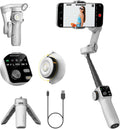Gimbal Stabilizer for iPhone & Android, 3-Axis Phone Gimbal with OLED Screen, 7.8" Extendable Rod, Face & Gesture