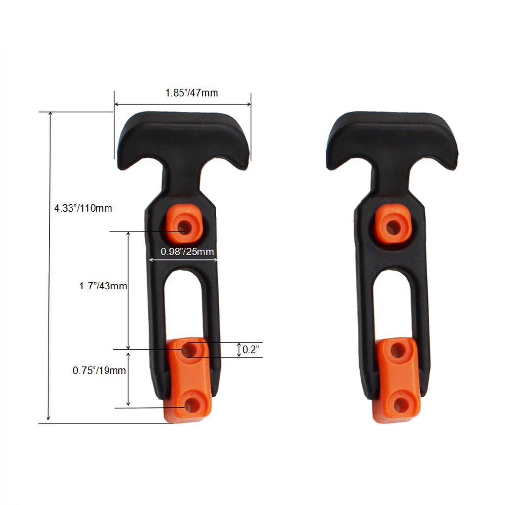 COOLOGIN Rubber Flexible T-Handle Hasp Draw Latch for Tool Box, Cooler