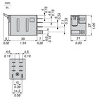 Plug In Relay, 8 Pins, Square, 120Vac