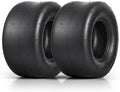 13x6.50-6 Lawn Mower Tires, Smooth 4PR Tubeless, Set of 2 | 13x6.5-6 for zero-turn mowers, garden tractors, golf