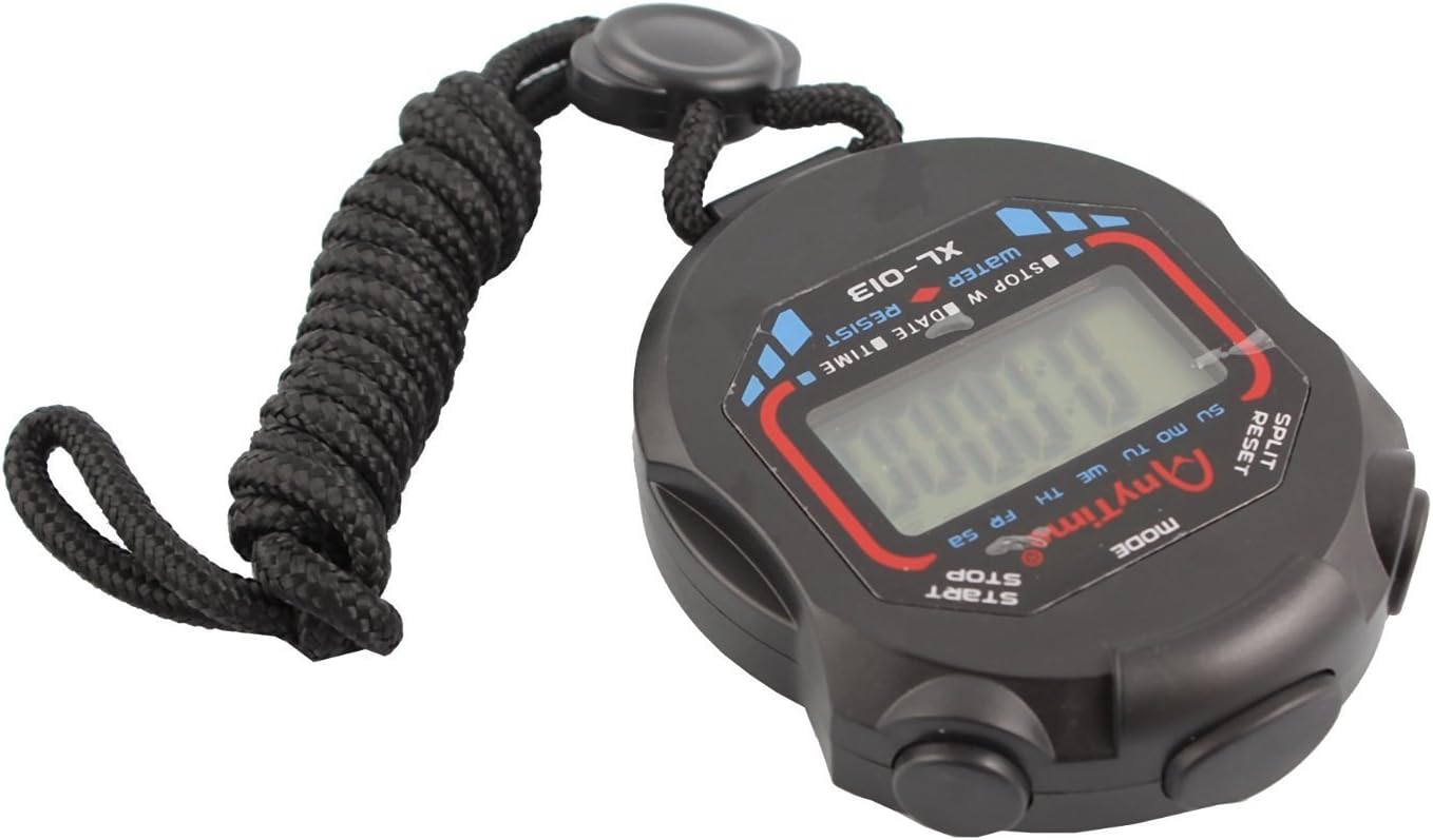 Sports and Referee Digital Stopwatch Timer/W Bonus Stainless Steel Coach Whistle with Lanyard