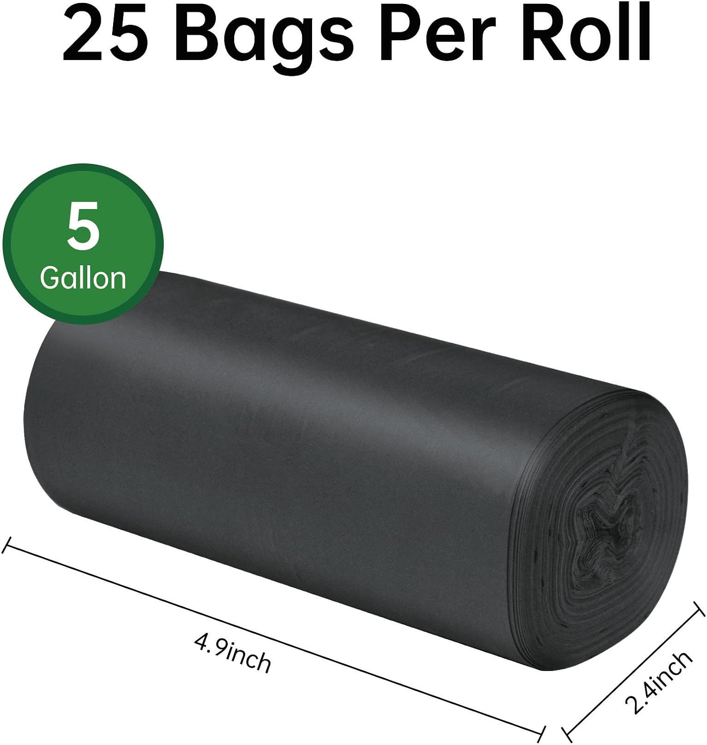 25/50 / 75 Pcs Portable Camping Toilet Bags,5 Gallon Compostable Toilet Replacement Bags for camping toilet, portable