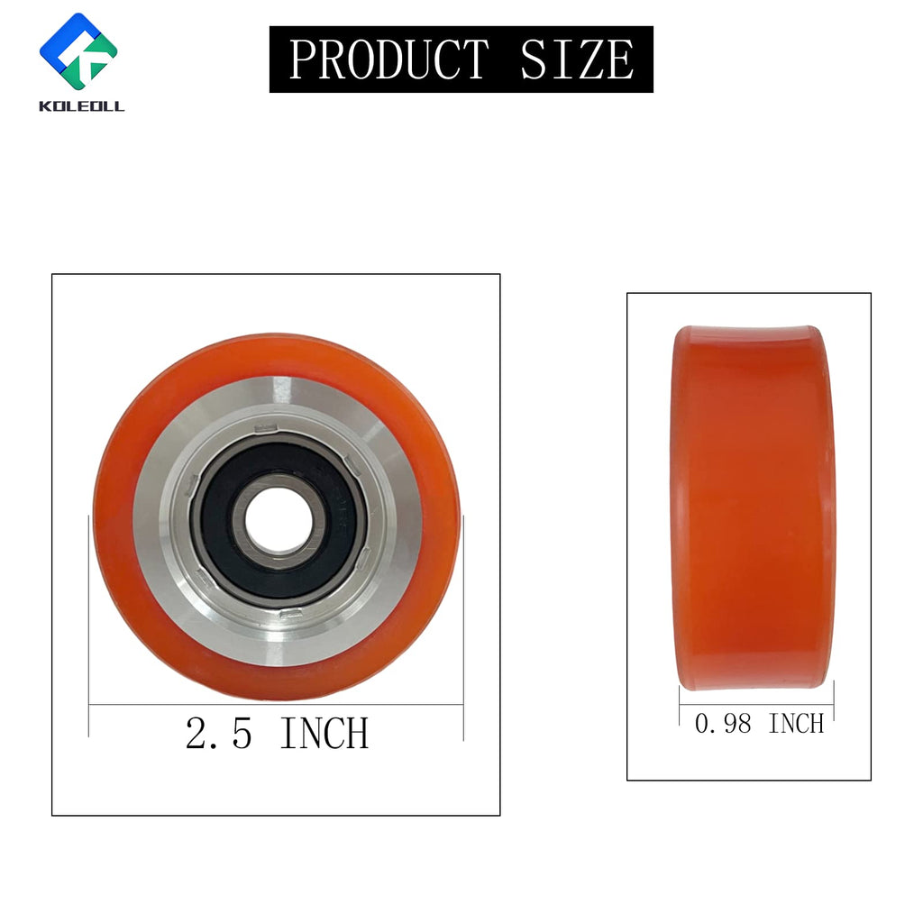 KOLEOLL 2 Pack 70298701P 70298701 70568201 Dryer Drum Support Roller Bearing Compatible With HUEBSCH Speed Queen IPSO