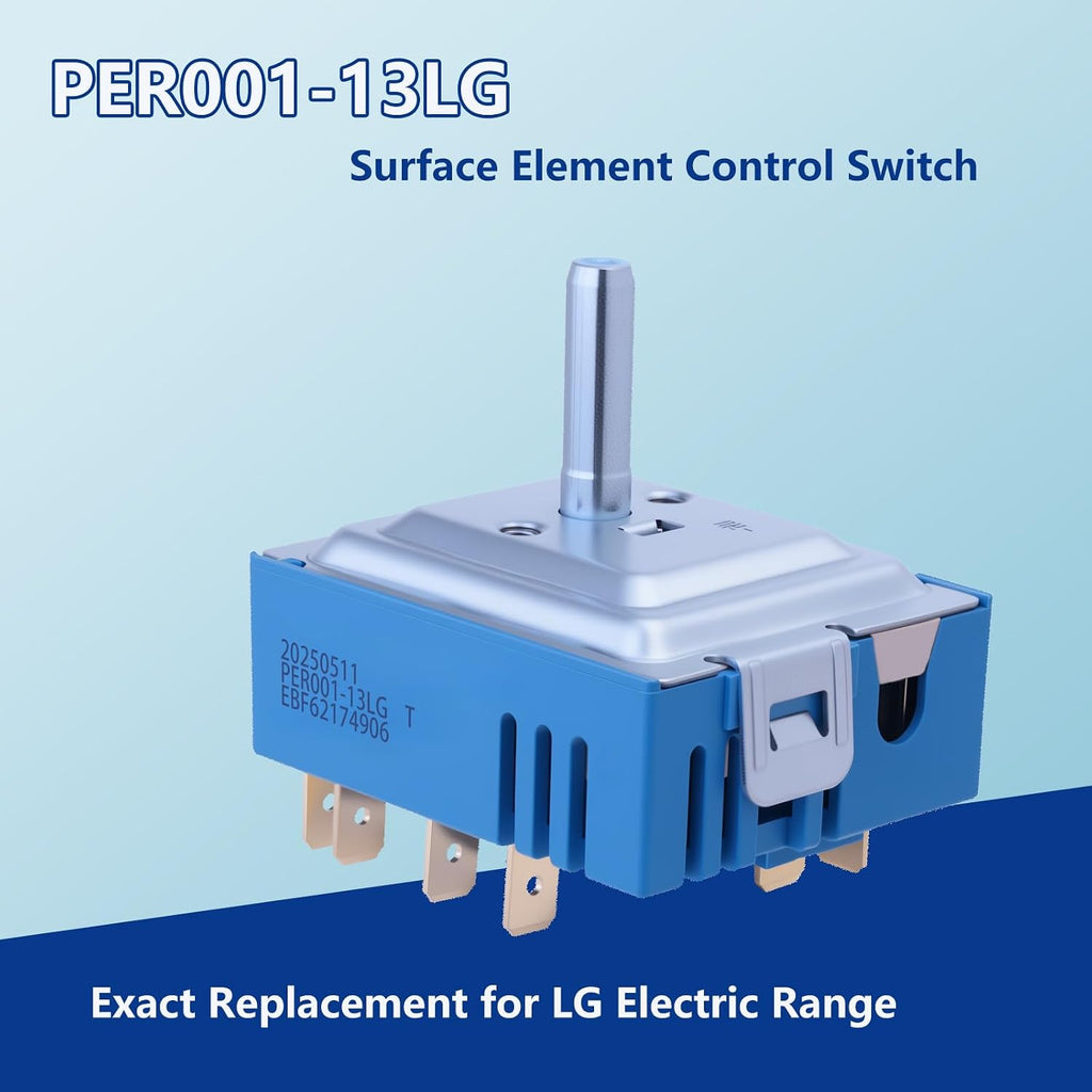 PER001-13LG Infinite Control Switch for LG Electric Cooktop Burner