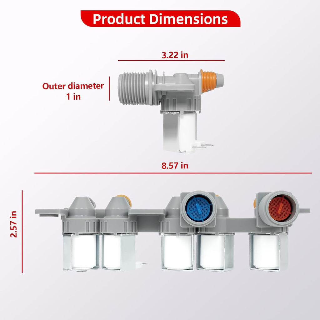 WT7200CW Water Inlet Valve Fit for LG Washer WT7500CW WT7600HKA WT7700HVA