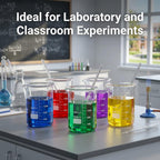 Borosilicate Glass 2000ml Beaker – Double Scale Measuring Cup for Lab, Classroom & Experiment Use