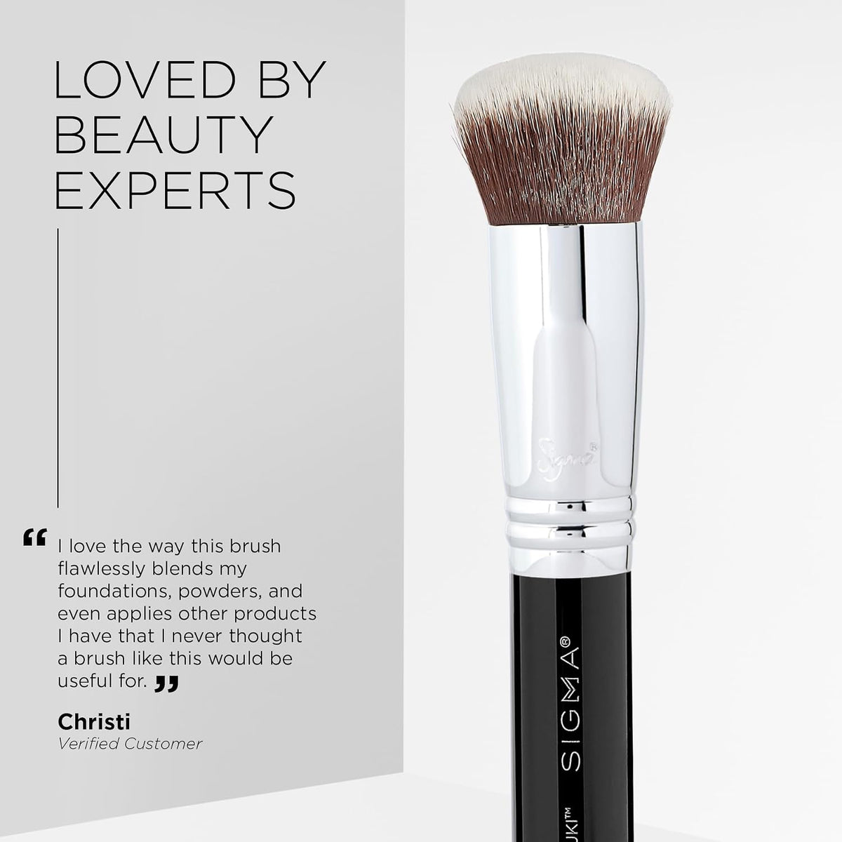 F82 Round Kabuki Brush - Makeup Brush for Powder and Cream