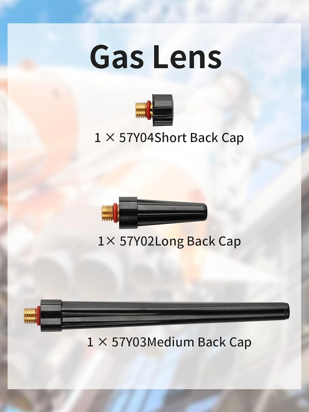 58 PCS TIG Welding Torch Kit