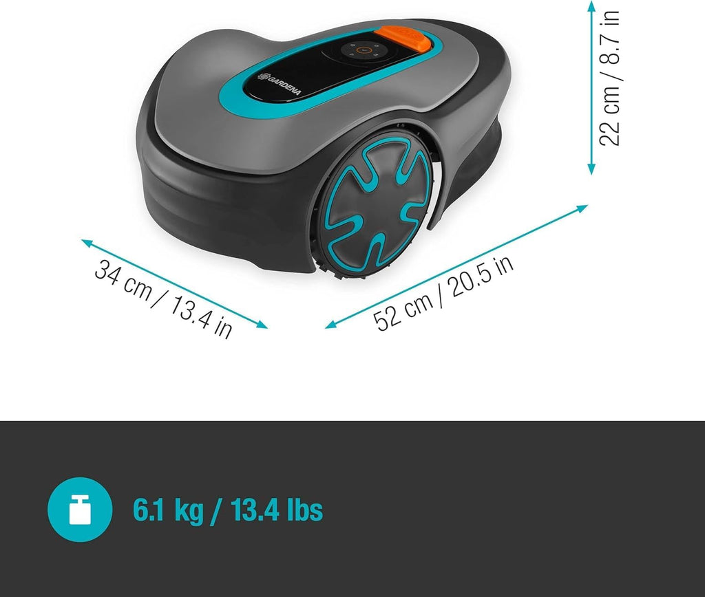 15201-20 SILENO Minimo - Automatic Robotic Lawn Mower with Bluetooth app, Boundary Wire