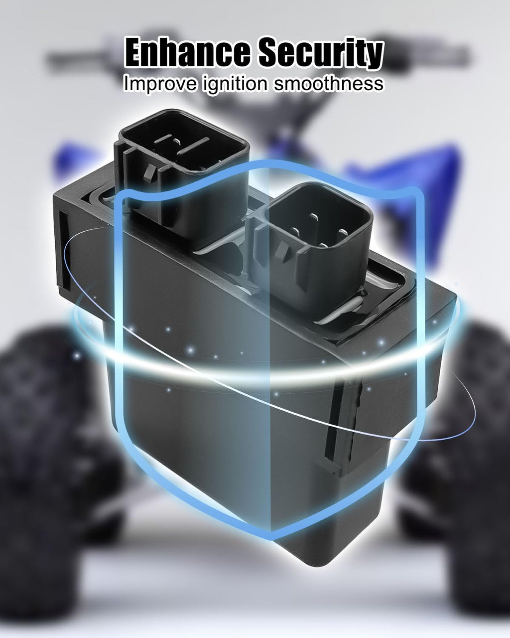 Ignition Coil & Spark Plug & CDI Box Kit Fit for Yamaha Raptor 50 YFM50R