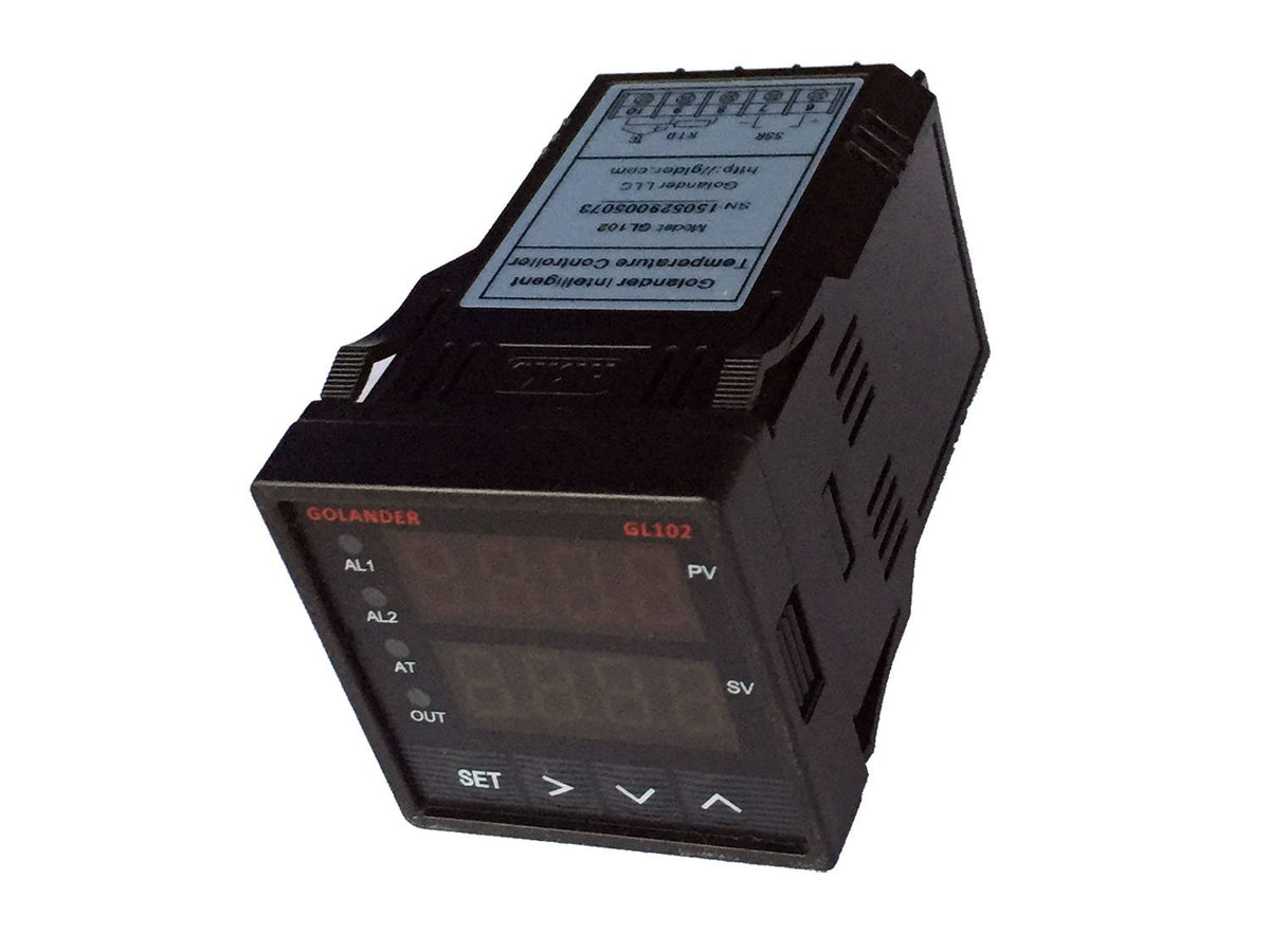 Universal 1/16DIN PID Temperature Controller, PID, On/Off, Manual Control, with K Thermocouple