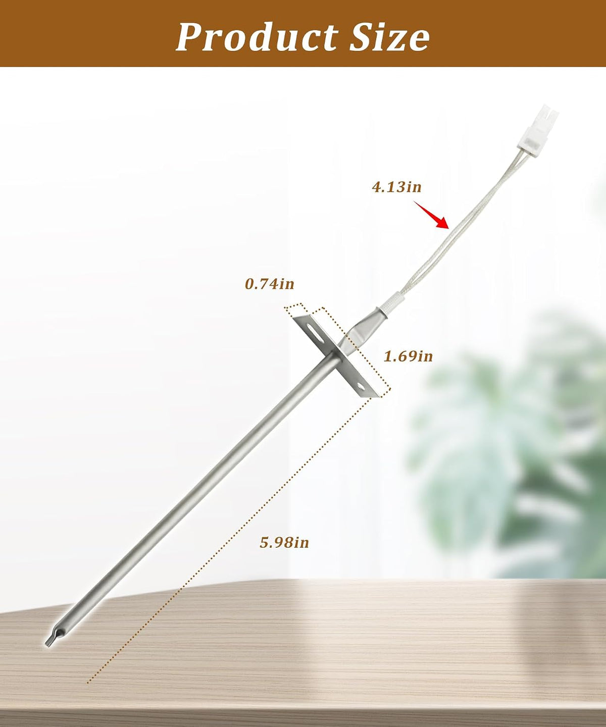 WFG320M0BS3 Range Oven Temperature Sensor Probe Fit for Whirlpool WFC315S0JS WFE320M0JS WFE320M0ES2 WFG320M0BB0 WFG320M0BB2 WFG320M0BS0 WFE515S0ES0 WFC315S0JS4